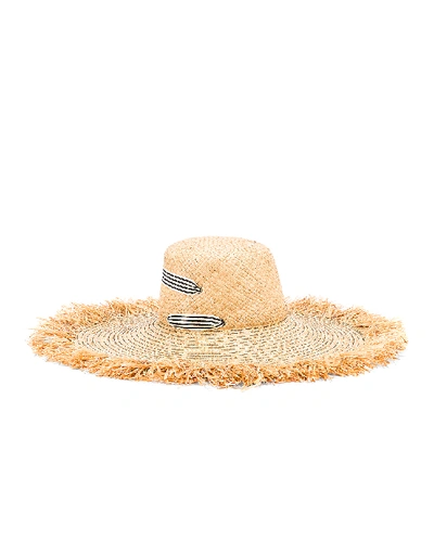 Shop Lola Hats For Fwrd Alpargatas Bis Hat In Neutral In Black & White