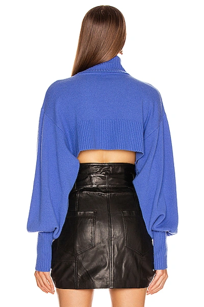 Shop Marissa Webb Sloane Turtleneck Sweater In Periwinkle