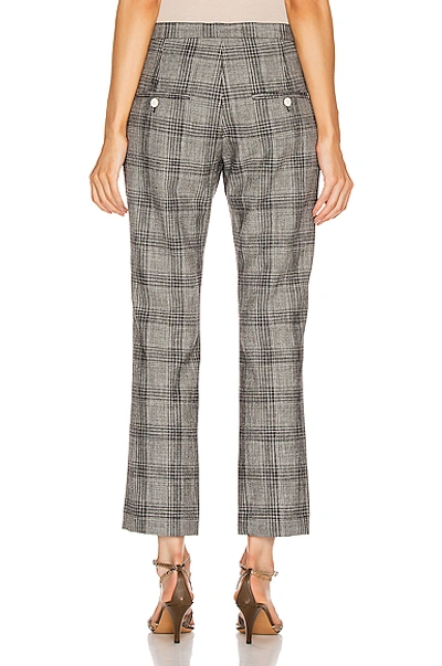 Shop Isabel Marant Derys Trouser In Black & Ecru