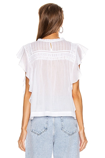 Shop Isabel Marant Étoile Layona Top In White