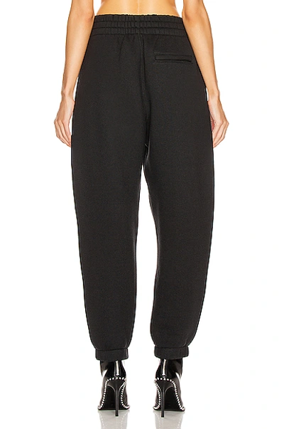 Shop Alexander Wang T T By Alexander Wang Logo Print Pants In Black