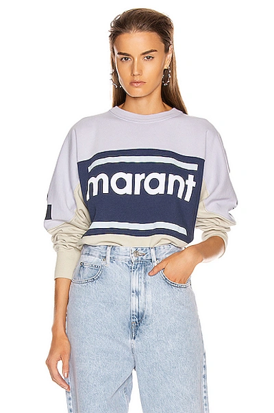 Shop Isabel Marant Étoile Gallian Sweater In Light Blue