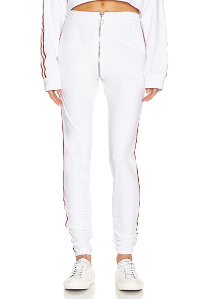 Shop Frankie B Alaina High Rise Sport Sweatpants In White