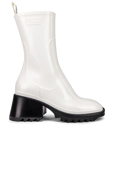 Shop Chloé Betty Boots In White