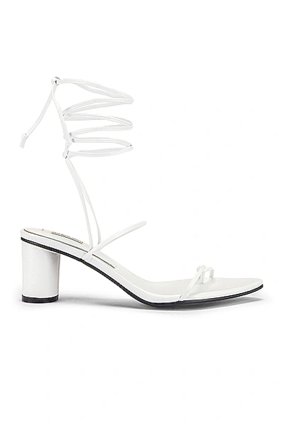 Reike Nen Odd Pair 60mm Wrap Sandals In White