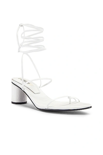 Reike Nen Odd Pair 60mm Wrap Sandals In White