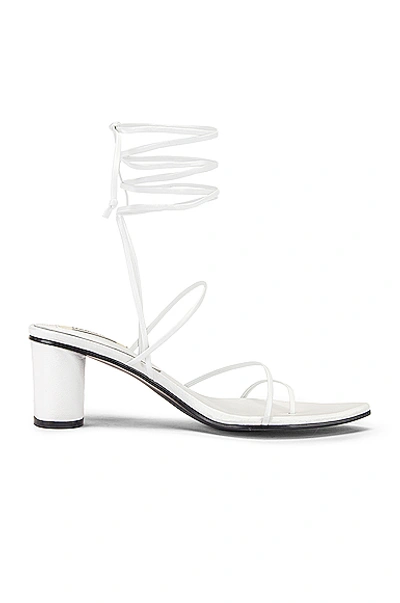 Reike Nen Odd Pair 60mm Wrap Sandals In White