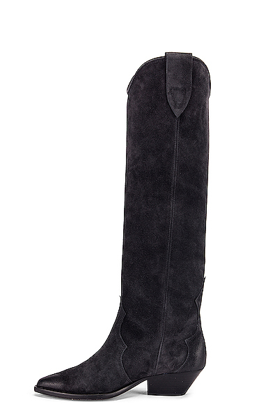 isabel marant denvee suede boots