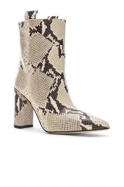 Shop Paris Texas Snake Print Ankle Boot In Natural
