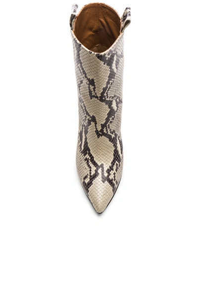 Shop Paris Texas Snake Print Ankle Boot In Natural