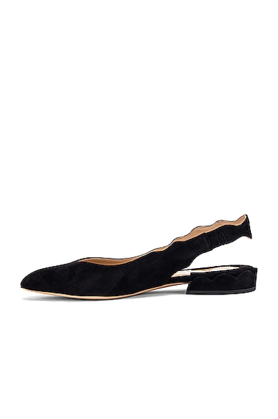 Shop Chloé Laurena Slingback Flats In Black