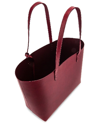 Shop Mansur Gavriel Large Tote Bag In Bordo