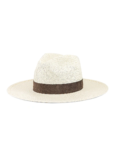 Shop Janessa Leone Marcell Packable Hat In Bleach