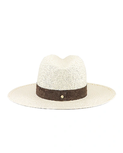 Shop Janessa Leone Marcell Packable Hat In Bleach