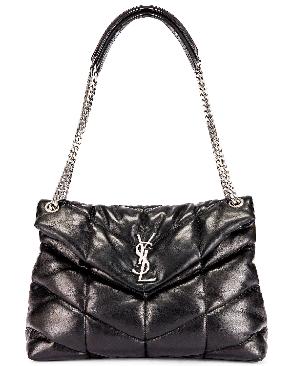 loulou puffer medium bag in quilted lambskin