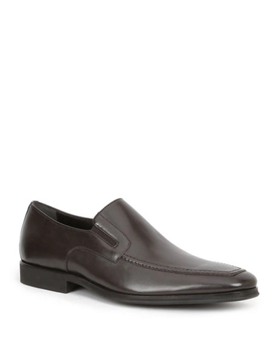 Shop Bruno Magli Men's Raging Leather Slip-on Loafers In Brown