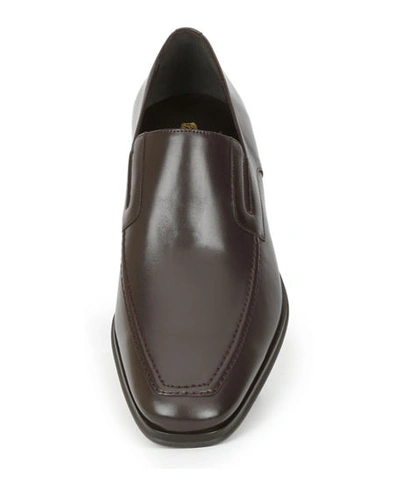 Shop Bruno Magli Men's Raging Leather Slip-on Loafers In Brown