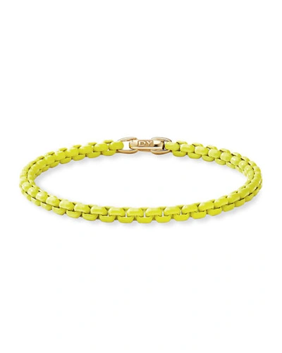 Shop David Yurman Dy Bel Aire Chain Bracelet With 14k Gold, 4mm In Yellow
