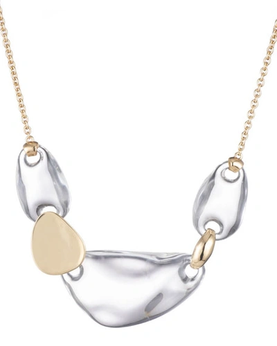 Shop Alexis Bittar Small Liquid Lucite Link Necklace In Clear