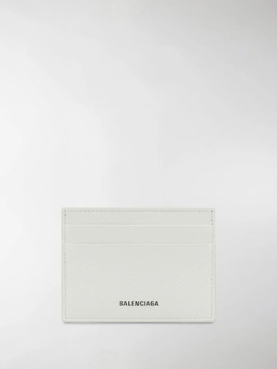 Shop Balenciaga Logo Cardholder In White