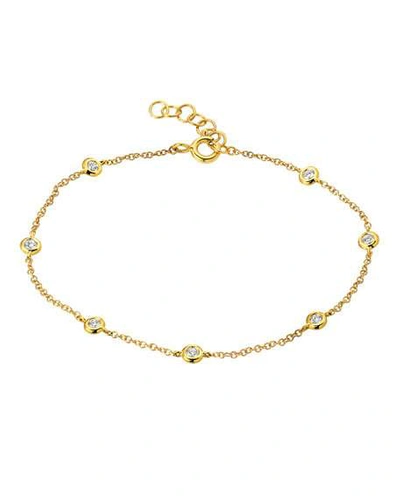 Shop Zoe Lev Jewelry 14k Gold Diamond By-the-yard Bracelet