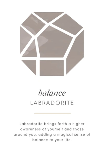 Shop Gorjana Power Gemstone Bracelet In Balance/ Labradorite/ Silver