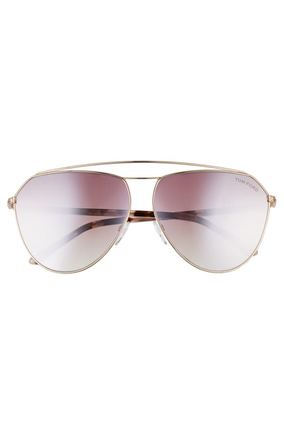tom ford rose gold aviators