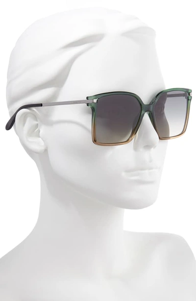 Shop Givenchy 57mm Square Sunglasses In Green Pea Pink
