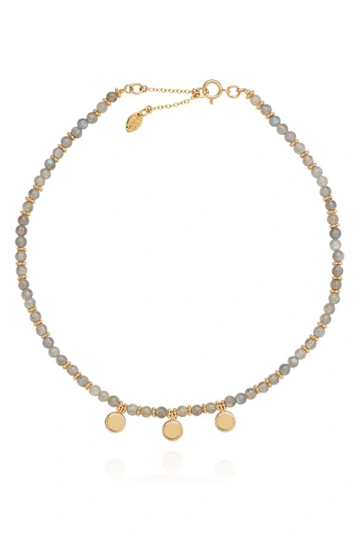 Shop Anna Beck Labradorite Beaded Charm Necklace In Gold/ Labradorite