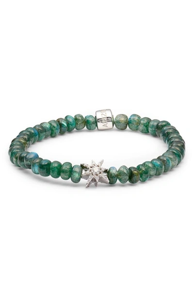 Shop Anzie Boheme Bracelet In Silver/ Breen Laboradite