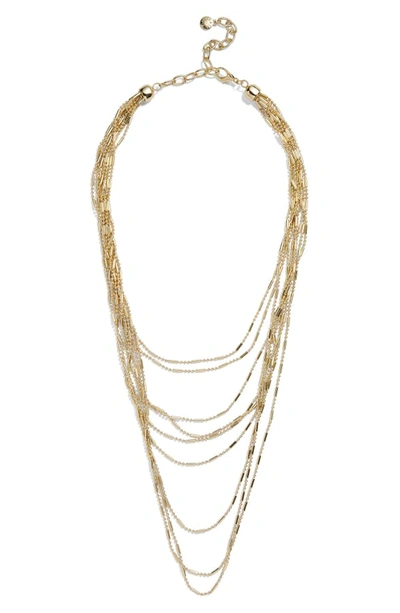 Shop Baublebar Alizandra Layered Necklace In Gold