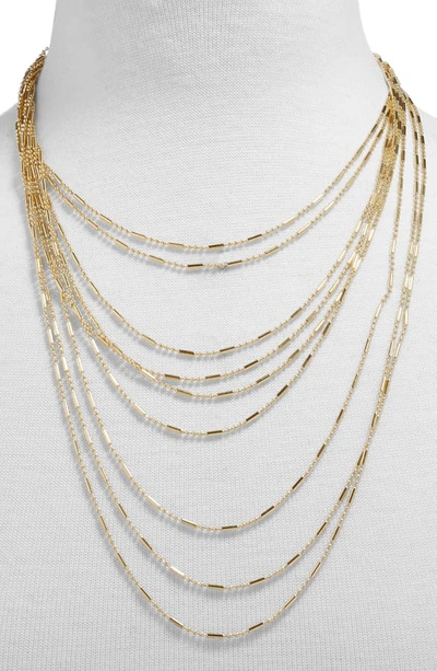 Shop Baublebar Alizandra Layered Necklace In Gold