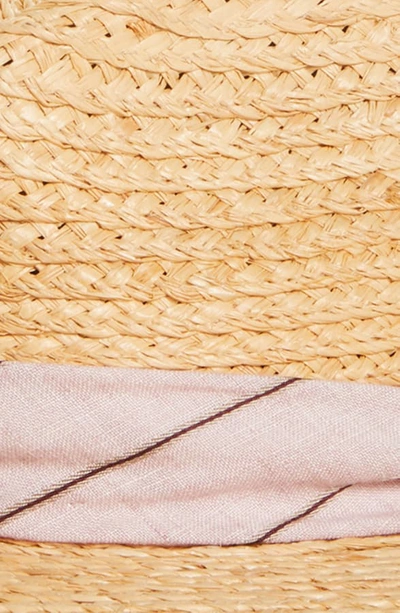 Shop Rag & Bone Straw Panama Hat In Pink Multi