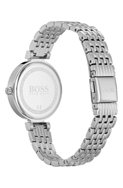 Shop Hugo Boss Celebration Bracelet Watch, 30mm In Silver/ Black/ Silver