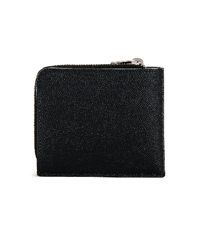 Shop Saint Laurent Zip Around East West Wallet In Black