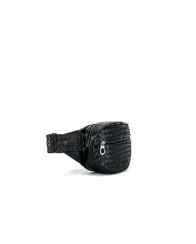 Shop Bottega Veneta Fanny Pack In Black