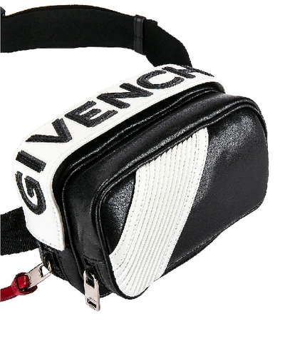 Shop Givenchy Mc3 Bum Bag In Black,white In Black & White