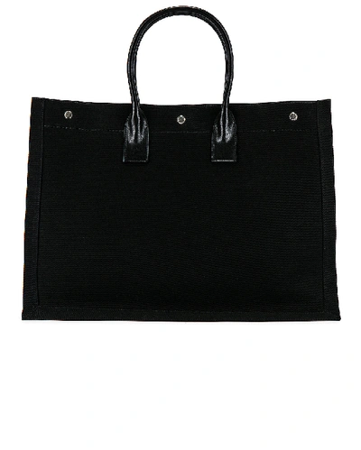 Saint Laurent Noe Large Tote Bag In Black & White
