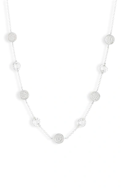 Shop Anna Beck Hammered Disc Collar Necklace In Silver