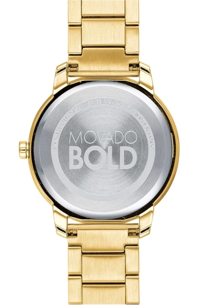 Shop Movado Bold Bracelet Watch, 32mm In Gold