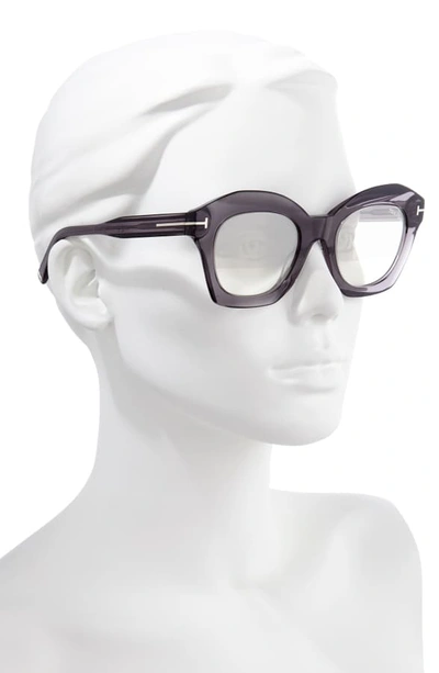 Shop Tom Ford Bardot 53mm Square Sunglasses In Grey/ Smoke Mirror