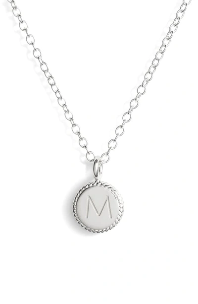 Shop Anna Beck Initial Pendant Necklace In M - Gold/ Silver