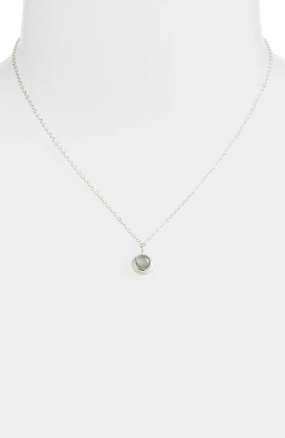 Shop Anna Beck Labradorite Pendant Necklace In Silver/ Labradorite