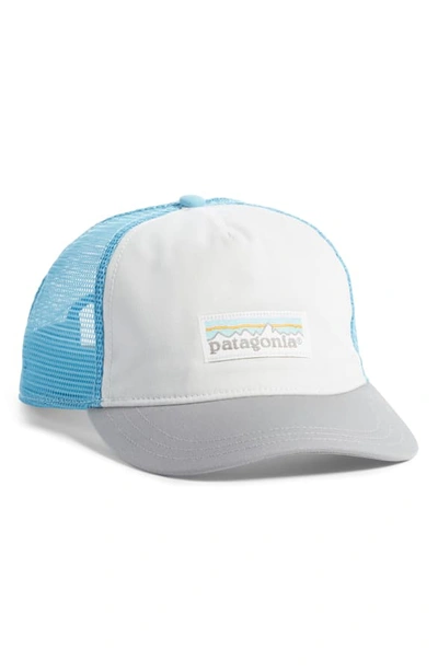 Shop Patagonia Trucker Hat - Grey In White/ Drifter Grey