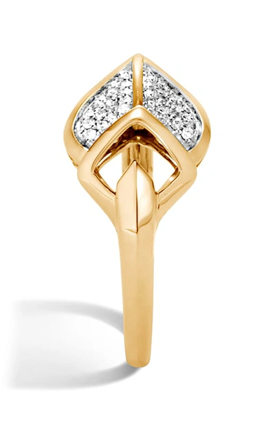 Shop John Hardy Legends Naga Diamond Ring In Gold