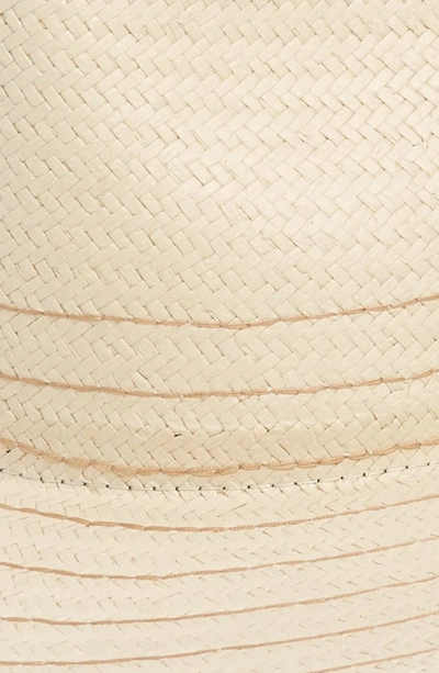 Shop Rag & Bone Packable Straw Fedora - White In Natural