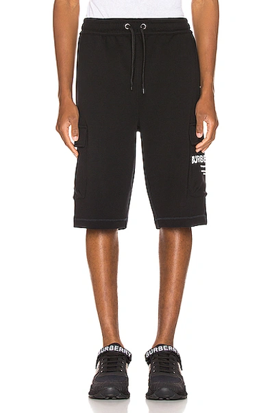 Shop Burberry Ailford Track Shorts In Black