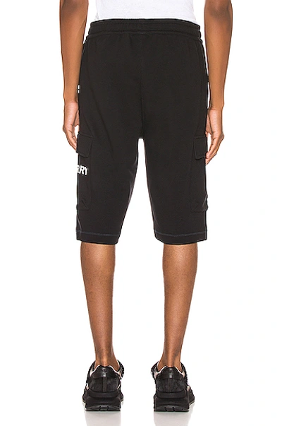 Shop Burberry Ailford Track Shorts In Black