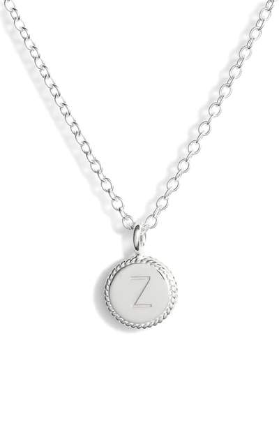 Shop Anna Beck Initial Pendant Necklace In Z - Gold/ Silver