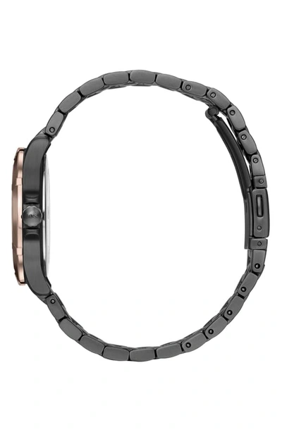 Shop Hugo Boss Mini Sport Bracelet Watch, 32mm In Gunmetal/ Grey Mop/ Gold